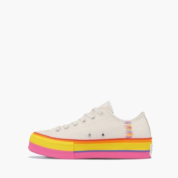 NIB Converse CTAS Lift Ox Canvas 564992C Rainbow - Picture 3 of 8